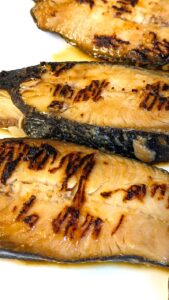 cooked misoyaki butterfish sablefish