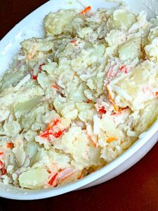 Red Potato Imitation Crab Salad