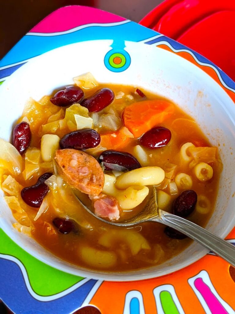 bowl of portuguese bean soup