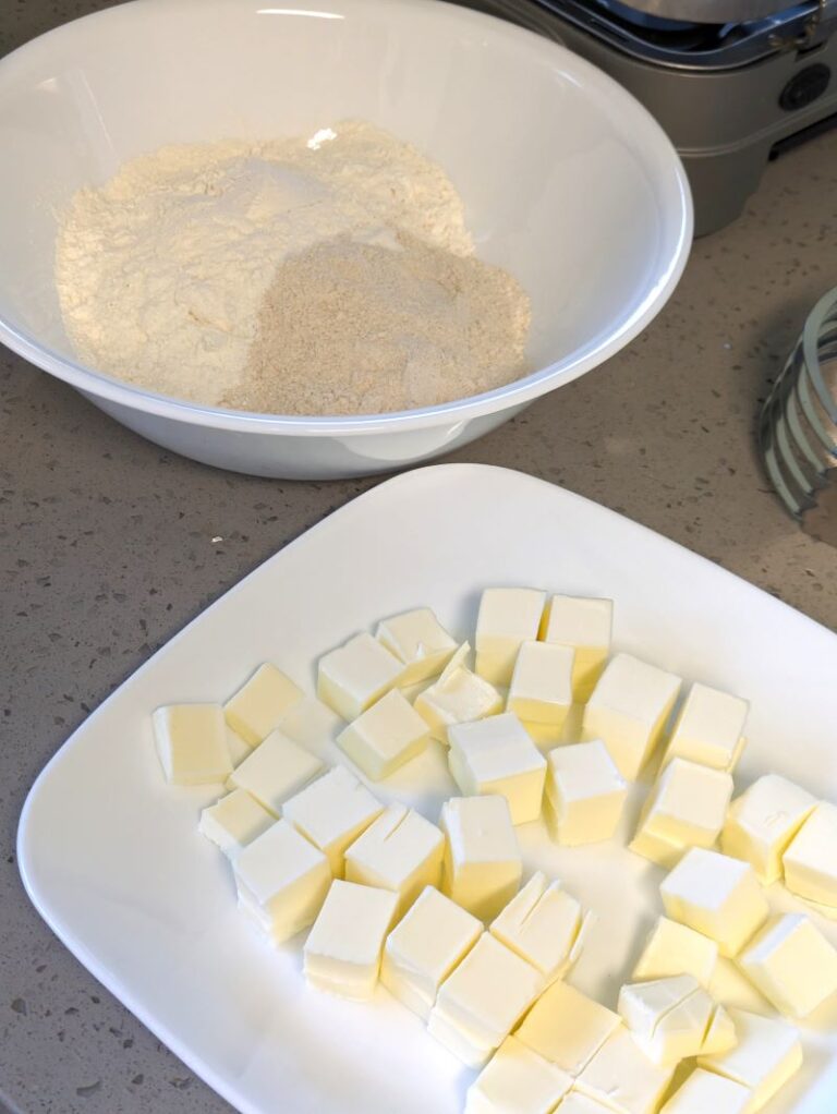 ingredients for blueberry cream cheese pie crust
