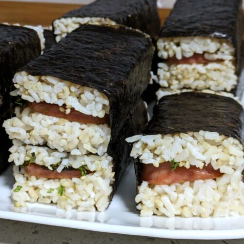 healthier spam musubi