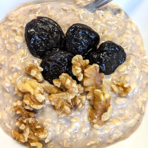 poi overnight oats in a bowl