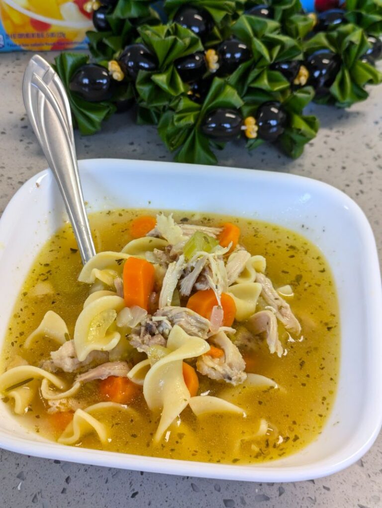 stove top chicken noodle soup using frozen chicken