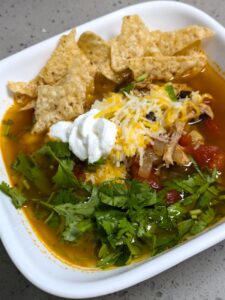 kid-friendly chicken tortilla soup