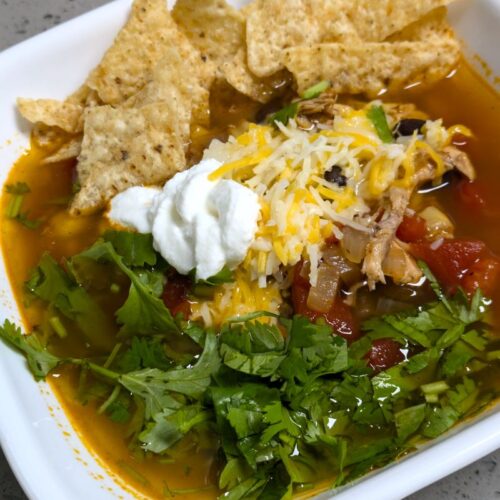 kid-friendly chicken tortilla soup