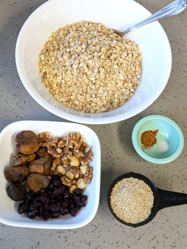 ingredients for basic muesli recipe