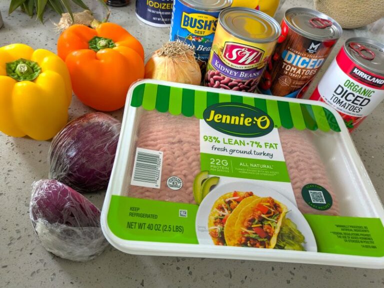 ingredients for big batch mild turkey chili